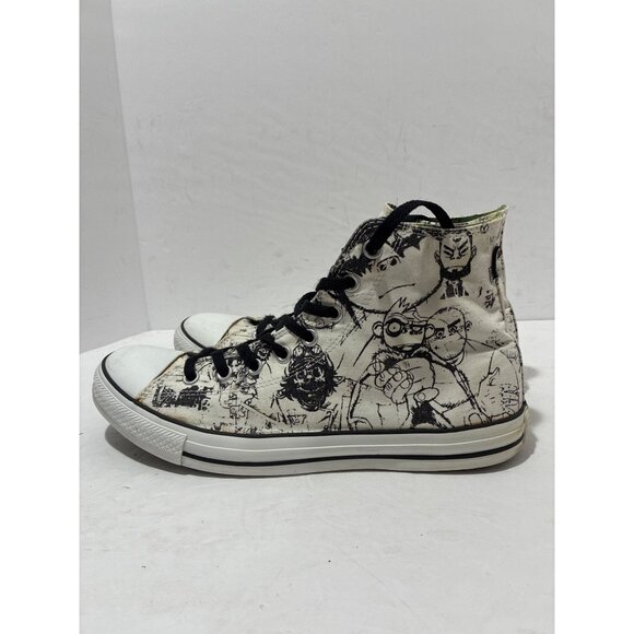 Converse All Star Gorillaz Hi-Top Sneakers Limited Edition Artwork Mens size 11 - Picture 1 of 6